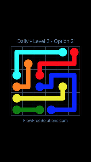 Solution and Answer to the Puzzle for Flow Date Tuesday, August 2, 2016 Level 2