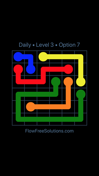 Solution and Answer to the Puzzle for Flow Date Tuesday, August 2, 2016 Level 3