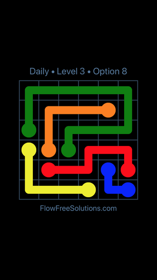 Solution and Answer to the Puzzle for Flow Date Tuesday, August 2, 2016 Level 3