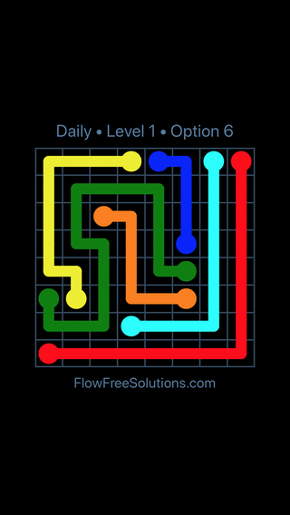 Solution and Answer to the Puzzle for Flow Date Wednesday, May 11, 2016 Level 1