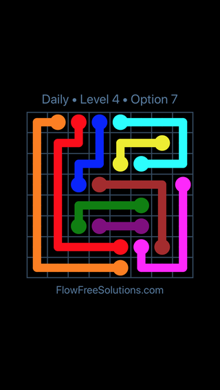 Solution and Answer to the Puzzle for Flow Date Wednesday, July 1, 2020 Level 4