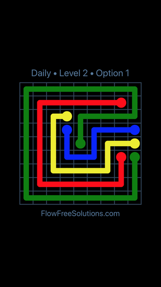 Solution and Answer to the Puzzle for Flow Date Friday, October 28, 2016 Level 2