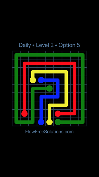 Solution and Answer to the Puzzle for Flow Date Friday, October 28, 2016 Level 2