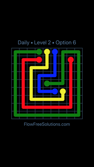 Solution and Answer to the Puzzle for Flow Date Friday, August 5, 2016 Level 2
