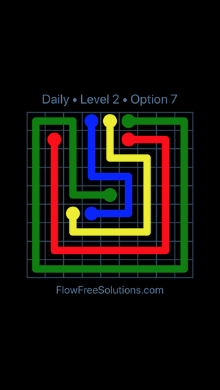 Solution and Answer to the Puzzle for Flow Date Friday, August 5, 2016 Level 2