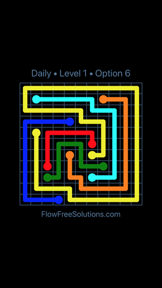 Saturday, December 16, 2023 Flow Free Level 1 Daily Puzzle Solution and ...