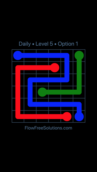 Solution and Answer to the Puzzle for Flow Date Sunday, June 10, 2018 Level 5