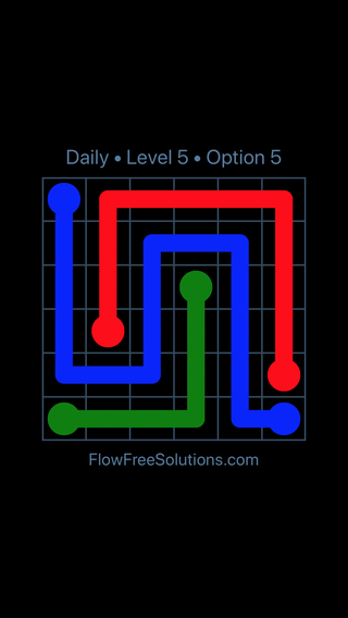 Solution and Answer to the Puzzle for Flow Date Sunday, June 10, 2018 Level 5