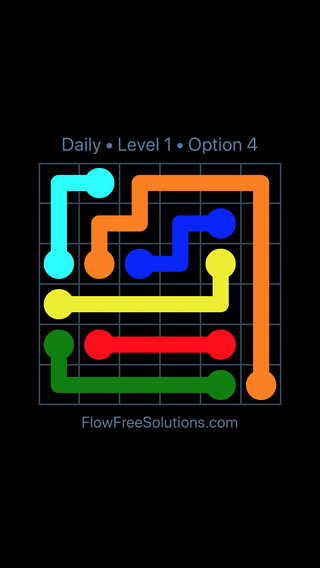 Solution and Answer to the Puzzle for Flow Date Monday, August 1, 2022 Level 1