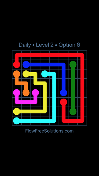 Solution and Answer to the Puzzle for Flow Date Monday, August 1, 2022 Level 2
