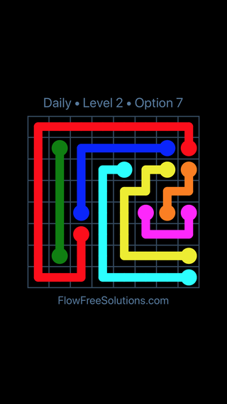 Solution and Answer to the Puzzle for Flow Date Monday, August 1, 2022 Level 2