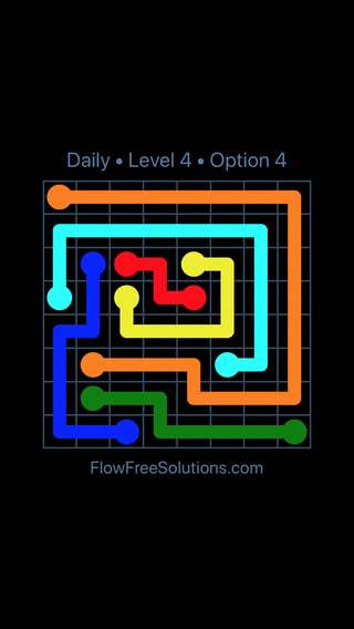 Solution and Answer to the Puzzle for Flow Date Monday, August 1, 2022 Level 4