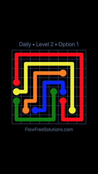 Solution and Answer to the Puzzle for Flow Date Wednesday, August 3, 2022 Level 2