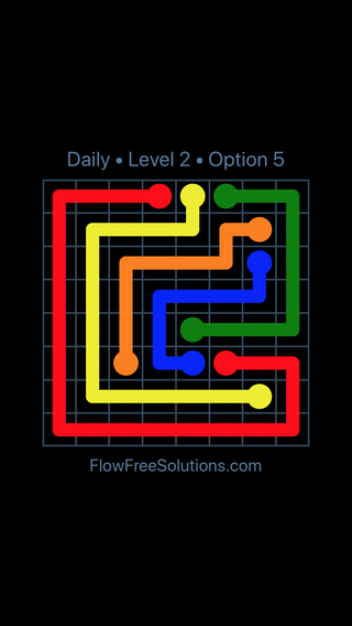 Solution and Answer to the Puzzle for Flow Date Wednesday, August 3, 2022 Level 2