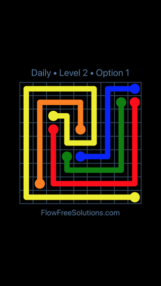 Solution and Answer to the Puzzle for Flow Date Thursday, August 4, 2022 Level 2