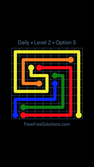 Solution and Answer to the Puzzle for Flow Date Thursday, August 4, 2022 Level 2