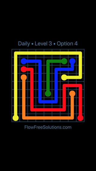 Solution and Answer to the Puzzle for Flow Date Thursday, August 4, 2022 Level 3