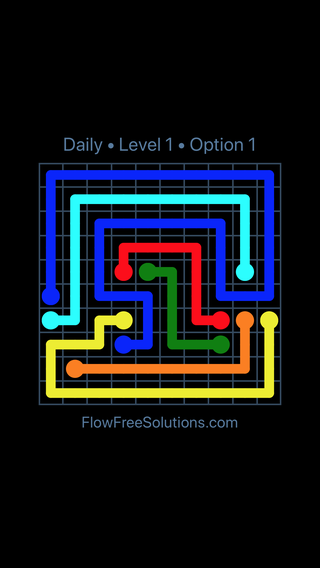 Solution and Answer to the Puzzle for Flow Date Friday, August 5, 2022 Level 1