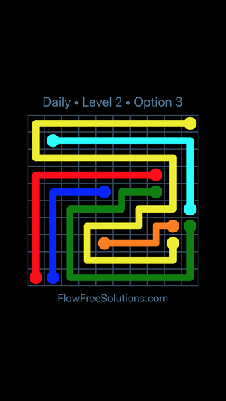 Solution and Answer to the Puzzle for Flow Date Friday, August 5, 2022 Level 2
