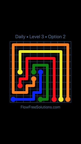 Solution and Answer to the Puzzle for Flow Date Saturday, August 6, 2022 Level 3