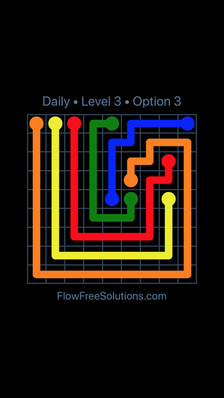 Solution and Answer to the Puzzle for Flow Date Saturday, August 6, 2022 Level 3