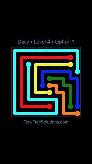 Saturday, August 6, 2022 Flow Free Level 4 Daily Puzzle Solution and ...