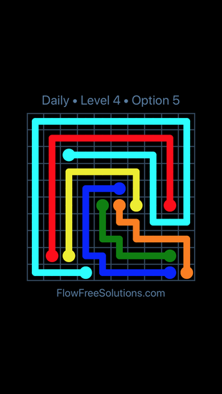 Saturday, August 6, 2022 Flow Free Level 4 Daily Puzzle Solution and ...