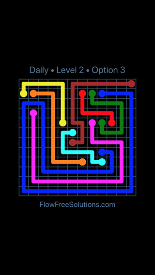 Solution and Answer to the Puzzle for Flow Date Sunday, August 7, 2022 Level 2