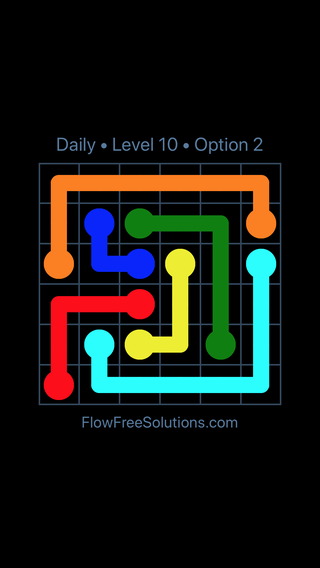 Solution and Answer to the Puzzle for Flow Date Tuesday, May 17, 2022 Level 10