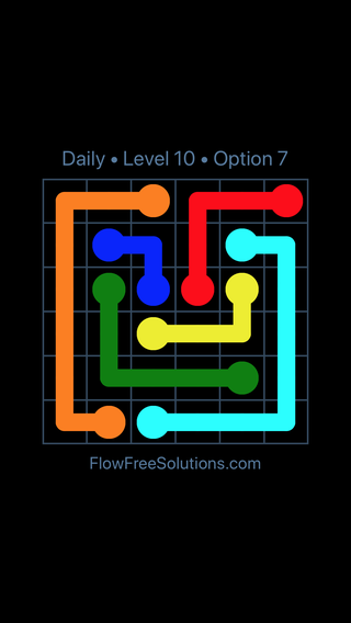 Solution and Answer to the Puzzle for Flow Date Tuesday, May 17, 2022 Level 10