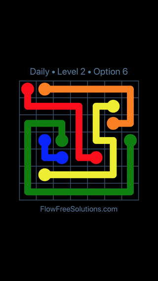 Monday, June 24, 2024 Flow Free Level 2 Daily Puzzle Solution and ...