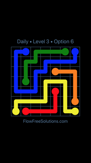 Solution and Answer to the Puzzle for Flow Date Monday, June 6, 2016 Level 3
