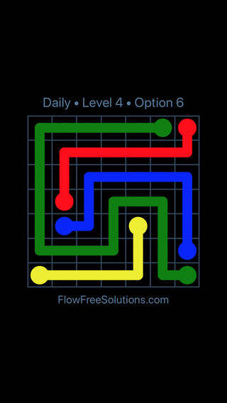 Monday, June 24, 2024 Flow Free Level 4 Daily Puzzle Solution and ...