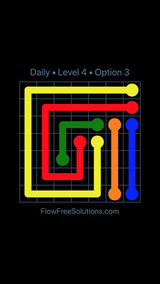 Solution and Answer to the Puzzle for Flow Date Thursday, May 26, 2016 Level 4