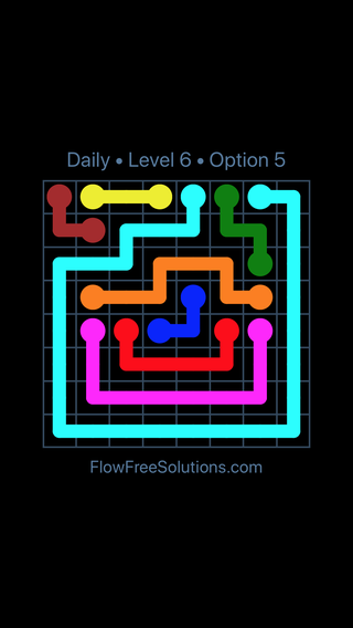Solution and Answer to the Puzzle for Flow Date Thursday, December 2, 2021 Level 6