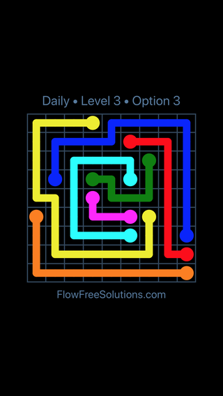 Solution and Answer to the Puzzle for Flow Date Friday, May 27, 2016 Level 3