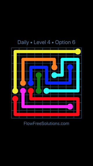 Solution and Answer to the Puzzle for Flow Date Friday, August 16, 2019 Level 4