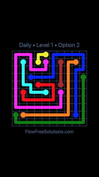 Saturday, October 7, 2023 Flow Free Level 1 Daily Puzzle Solution and ...