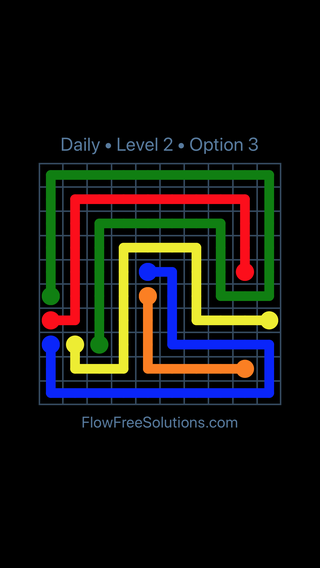 Solution and Answer to the Puzzle for Flow Date Saturday, May 21, 2022 Level 2