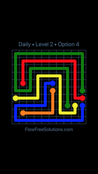 Solution and Answer to the Puzzle for Flow Date Saturday, May 21, 2022 Level 2
