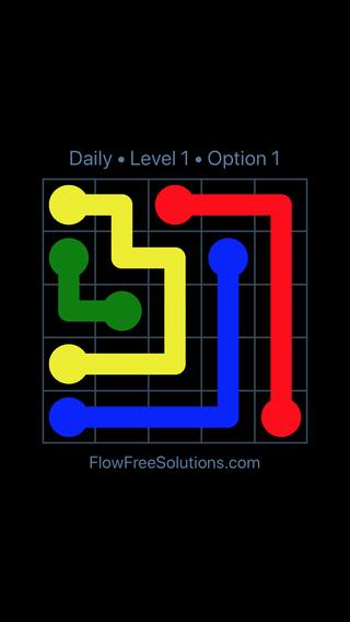 Solution and Answer to the Puzzle for Flow Date Tuesday, March 15, 2016 Level 1