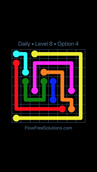 Solution and Answer to the Puzzle for Flow Date Tuesday, November 19, 2019 Level 8