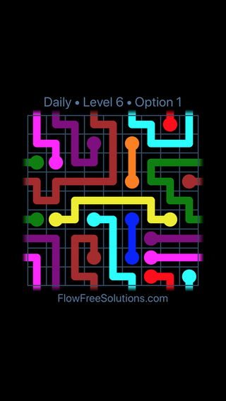 Solution and Answer to the Puzzle for Warps Date Wednesday, January 9, 2019 Level 6