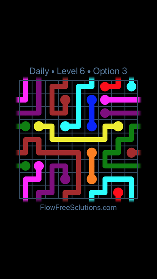 Solution and Answer to the Puzzle for Warps Date Wednesday, January 9, 2019 Level 6