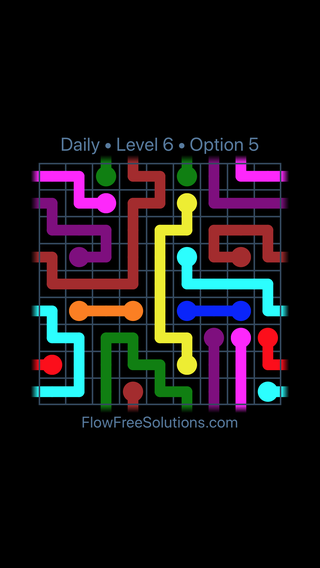 Solution and Answer to the Puzzle for Warps Date Wednesday, January 9, 2019 Level 6