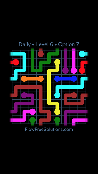 Solution and Answer to the Puzzle for Warps Date Wednesday, January 9, 2019 Level 6