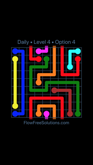 Solution and Answer to the Puzzle for Warps Date Tuesday, April 19, 2016 Level 4