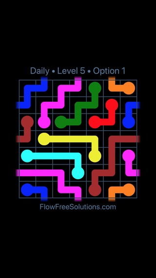 Solution and Answer to the Puzzle for Warps Date Sunday, August 7, 2016 Level 5