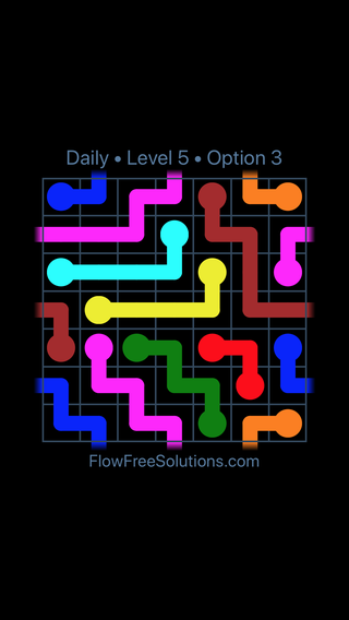 Solution and Answer to the Puzzle for Warps Date Sunday, August 7, 2016 Level 5