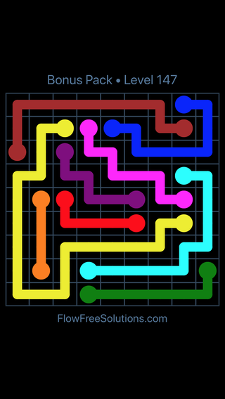 Solution and Answer to the Puzzle for Flow Free Bonus Pack Level 27